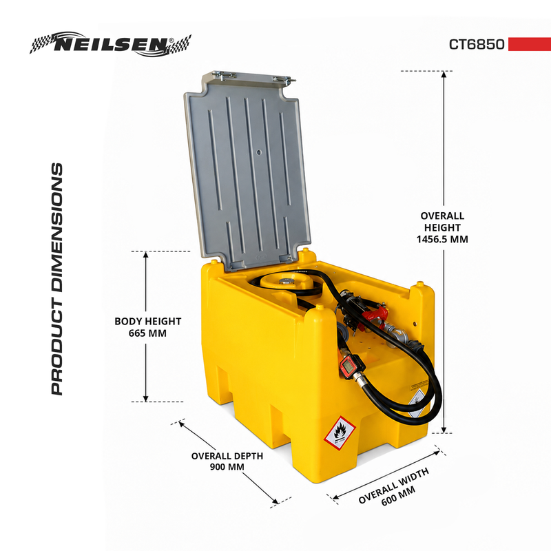 CT6850 - 220L Plastic Diesel Fuel Tank For Engineering Lightweight Vehicle