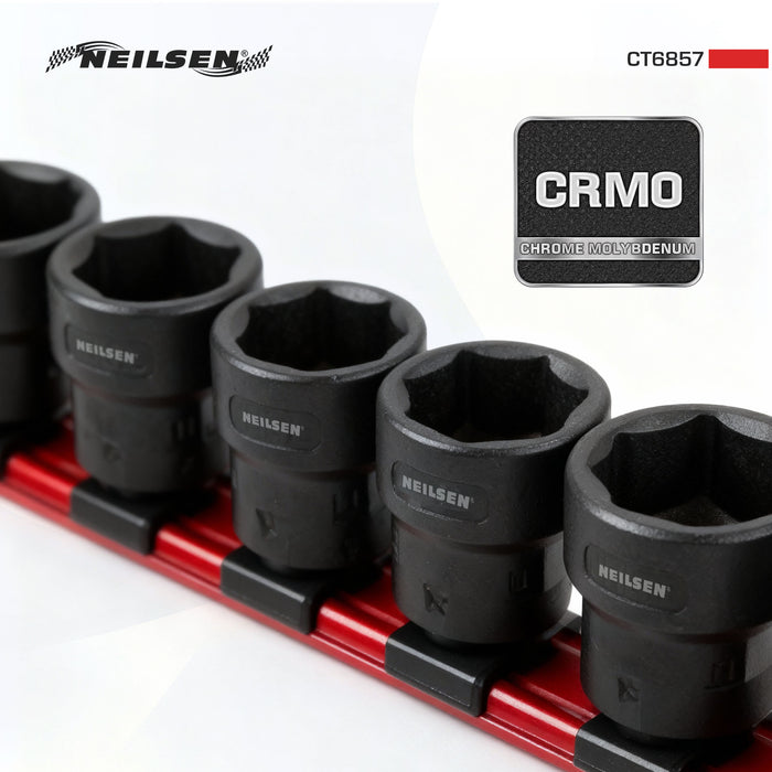 CT6857 - 15pc 1/2'' Dr Extra Stubby Hex Shanked Impact Socket Set