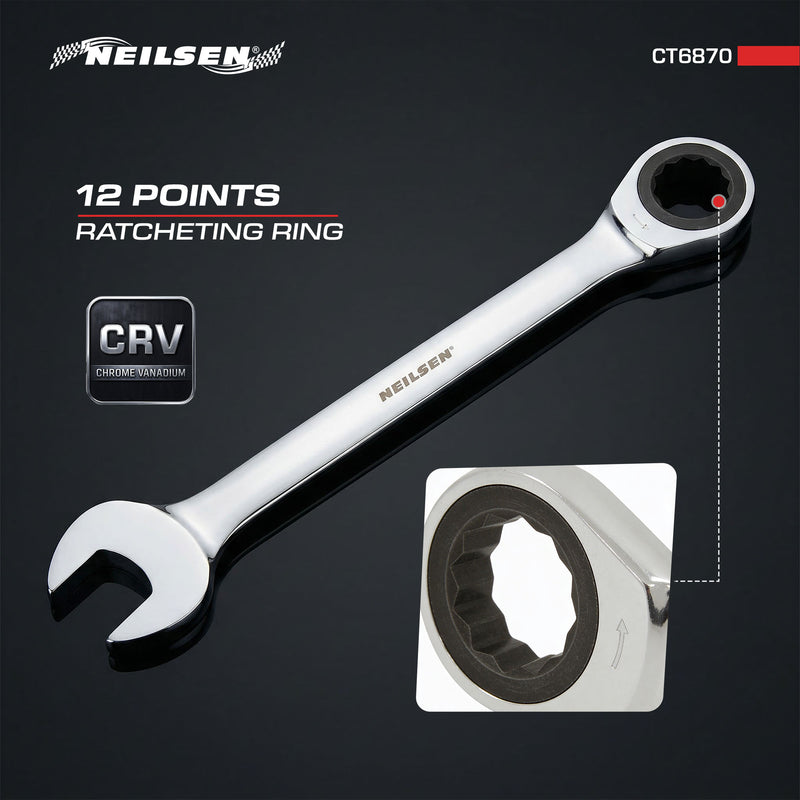 CT6870 - Jumbo Ratcheting Combination Wrench - 36mm