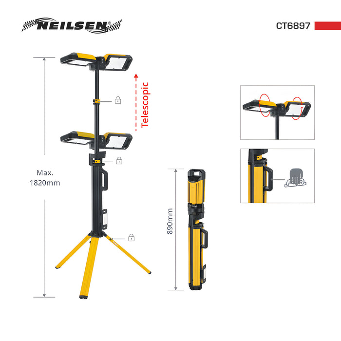 CT6897 - Foldable Tripod Worklight