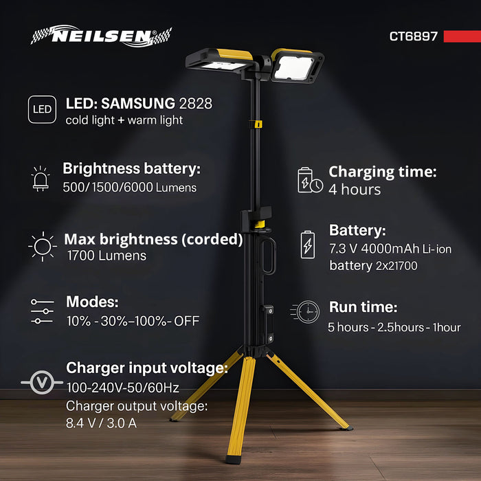 CT6897 - Foldable Tripod Worklight
