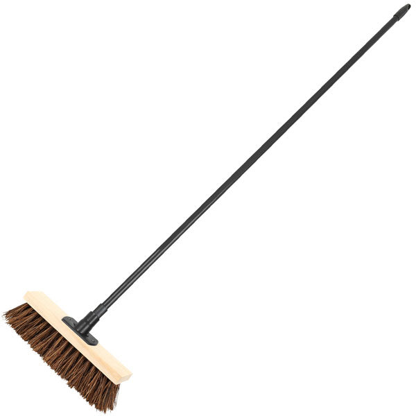 CT6907 - Stiff Broom With Natural Bassine Hard Bristle - 280mm