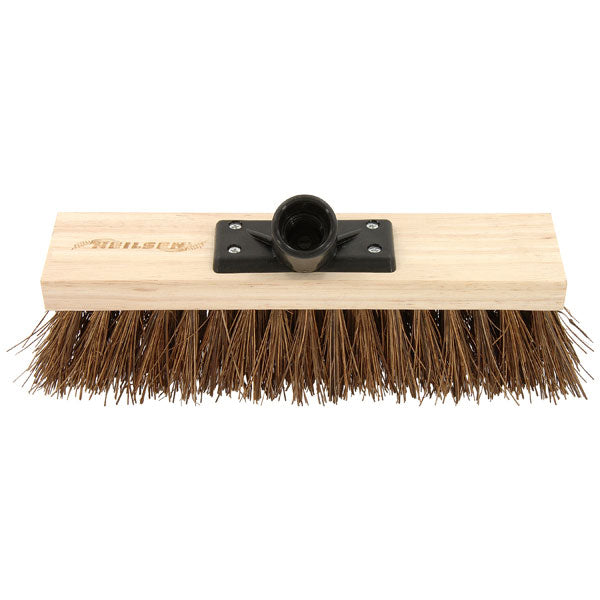 CT6907 - Stiff Broom With Natural Bassine Hard Bristle - 280mm