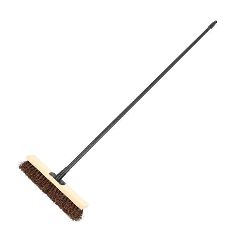CT6908 - Stiff Broom With Natural Bassine Hard Bristle - 380mm