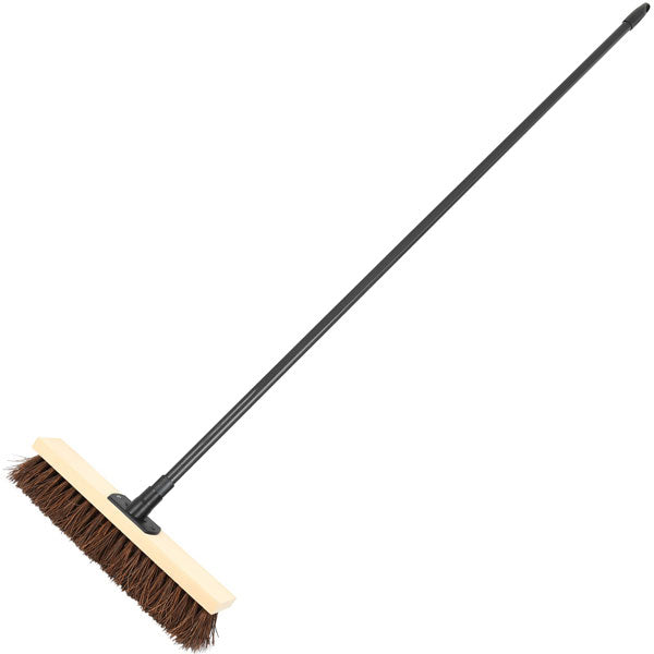 CT6908 - Stiff Broom With Natural Bassine Hard Bristle - 380mm