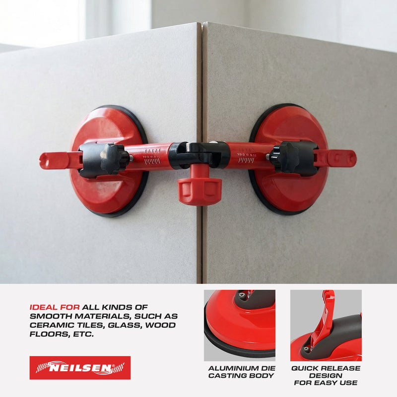 CT6919 - Angle Adjustable Suction Cup Aluminium  die casting body 100kg Suction