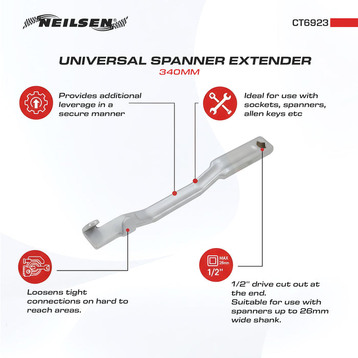 CT6923 - Universal Spanner Extender 340mm