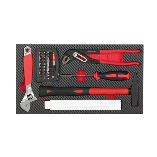 CT6924 - 3pc Stackable Rolling Workshop Toolbox With 105pc Tools