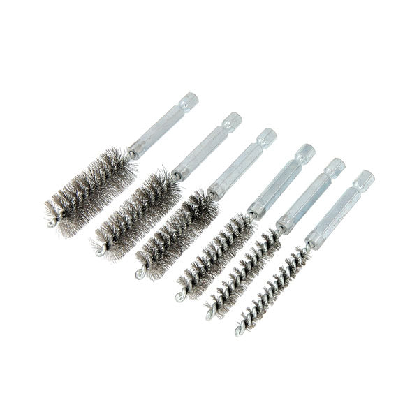 CT6930 - 6pc Stainless 1/4inch Hex Wire Brush For CT2572