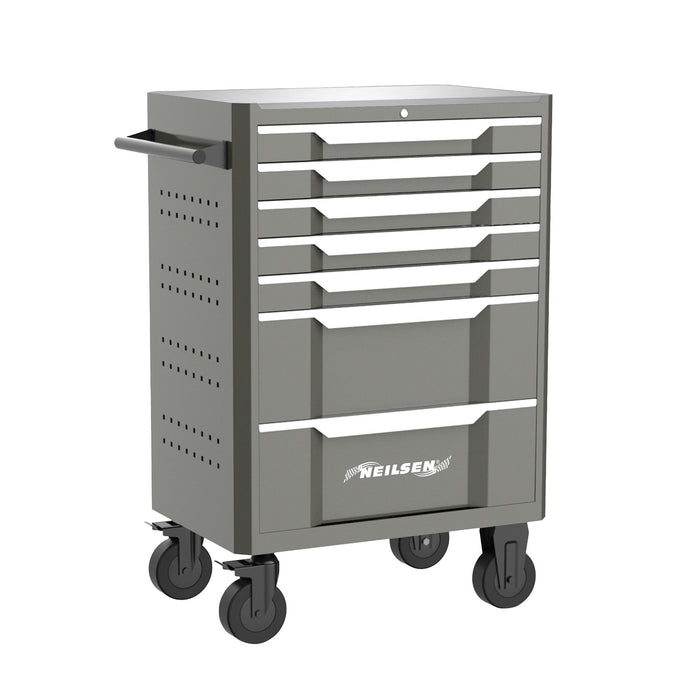 CT6939 - 27inch 7 Drawer Mobile Roller Tool  Cabinet  With Stainless Steel Top