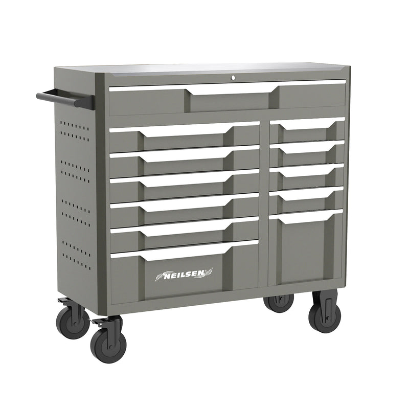 CT6940 - 42inch 12 Drawer Roller Mobile Tool Cabinet With Stainless Steel Top