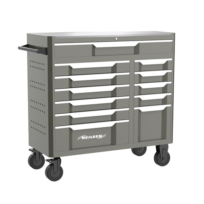 CT6940 - 42inch 12 Drawer Roller Mobile Tool Cabinet With Stainless Steel Top