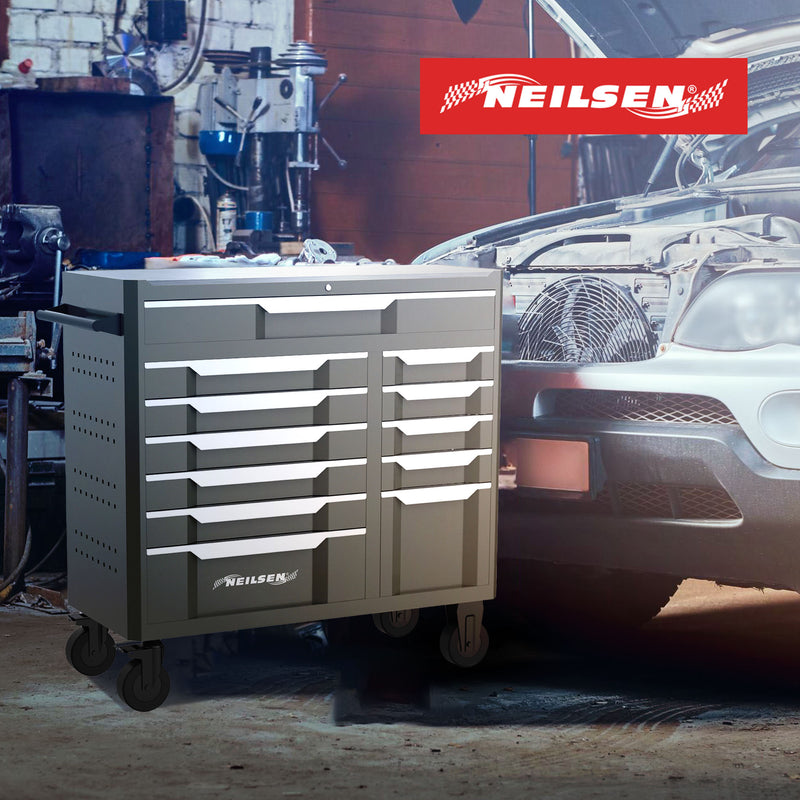 CT6940 - 42inch 12 Drawer Roller Mobile Tool Cabinet With Stainless Steel Top