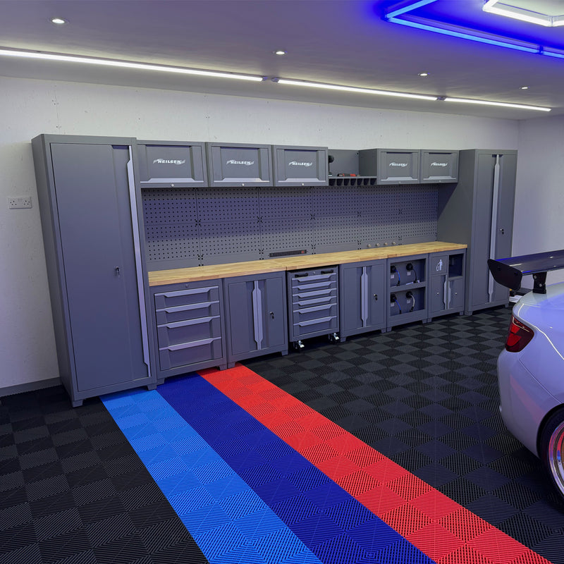 CT6944 - 42pc Workshop Storage System  With Wooden Worktop