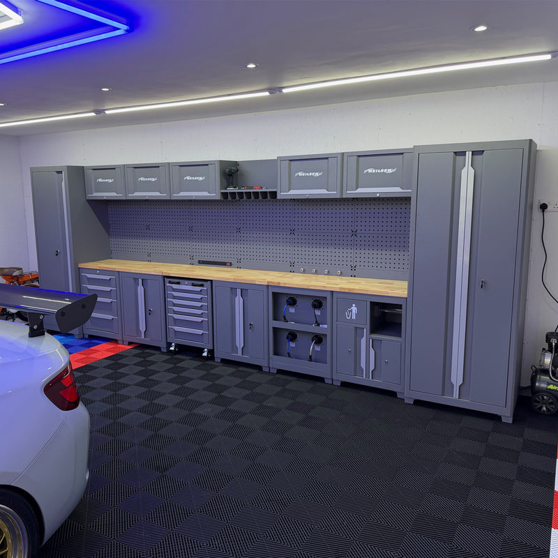 CT6944 - 42pc Workshop Storage System  With Wooden Worktop