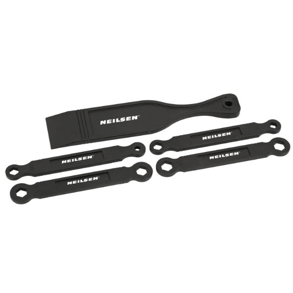 CT6996 - 5pc Plastic Double Ring Spanner & Pry Bar Set — Neilsen Tools