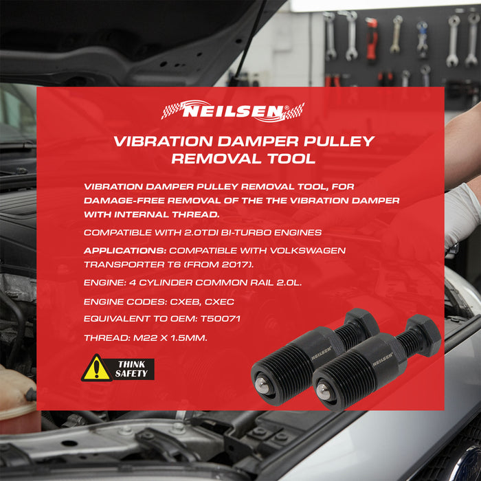 CT6997 - Vibration Damper Pulley Removal Tool  T50071
