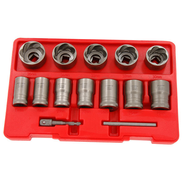 CT7001 - 14pcs Extra Large Twist Socket Removal Set 17-36mm