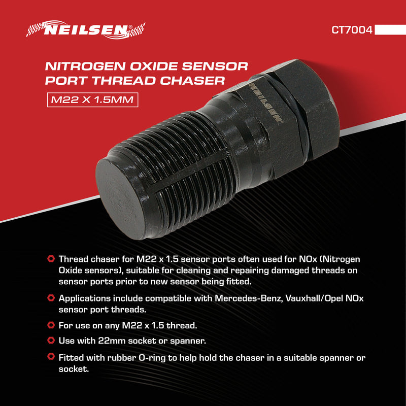 CT7004 - Nitrogen Oxide Sensor Port Thread Chaser M22 x 1.5mm