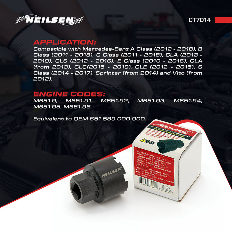 CT7014 - Oil Pressure Control Switch Socket for Mercedes Benz M651 Diesel