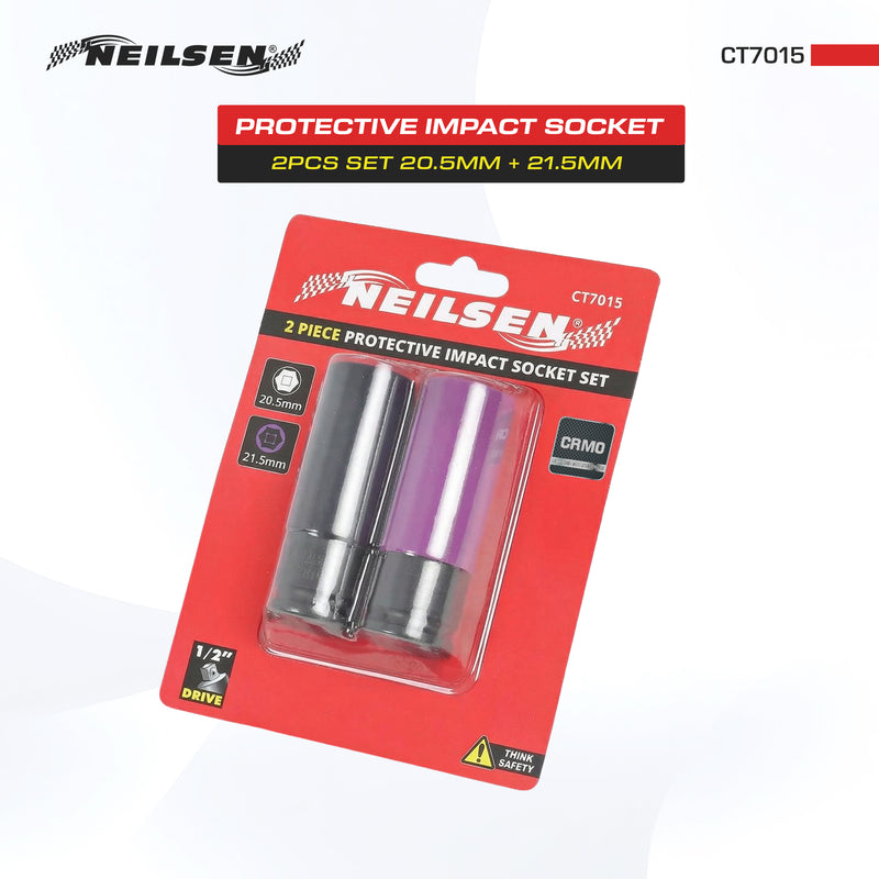 CT7015 - Protective Impact Socket 2pcs Set 20.5mm + 21.5mm