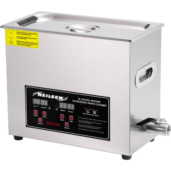 CT7049 - Digital Heating Ultrasonic Parts Cleaner 6L