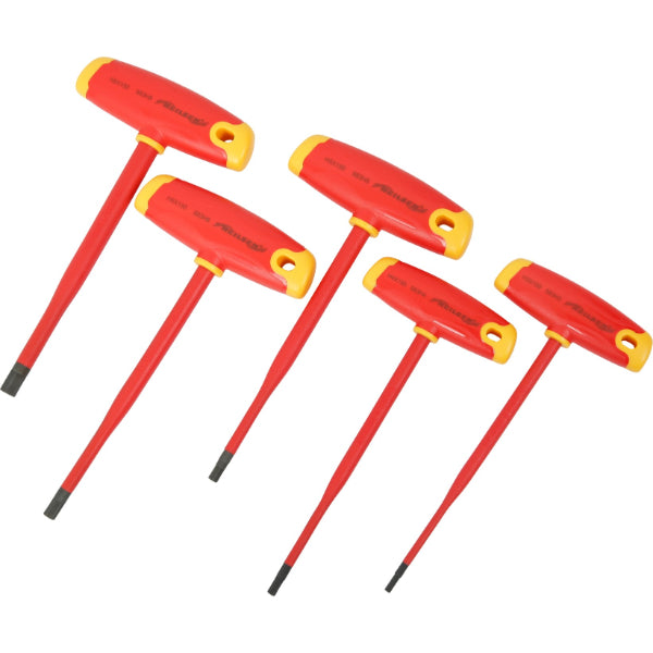 CT7096 - Slim Insulated T-Handle Hex Key Set 5pc