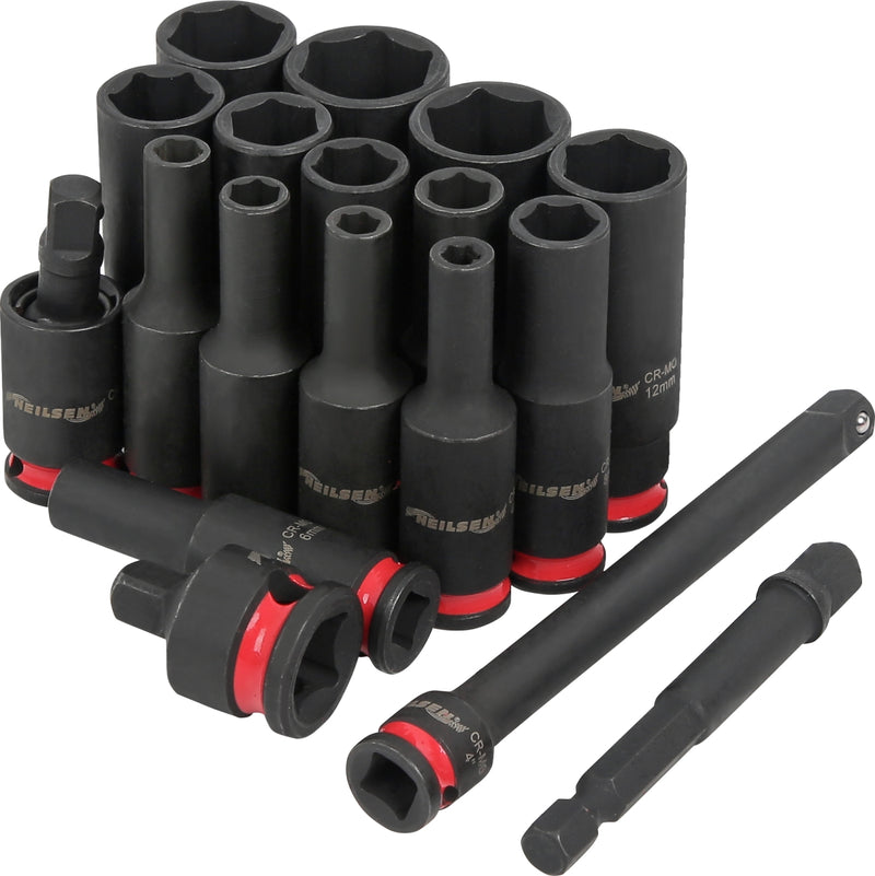 CT7107 - 18pc Deep Impact Socket Set 1/4''DR