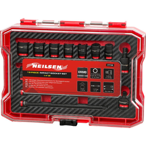 CT7108 - 19pc Impact Socket Set 1/4"DR