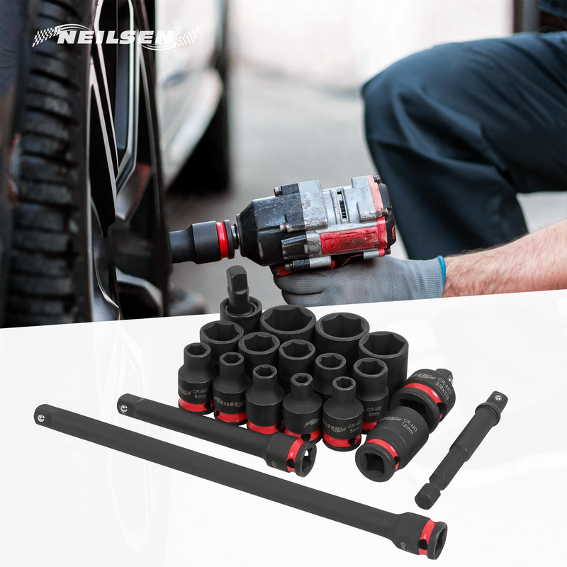 CT7108 - 19pc Impact Socket Set 1/4"DR