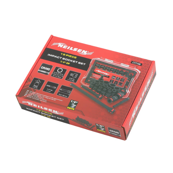 CT7108 - 19pc Impact Socket Set 1/4"DR