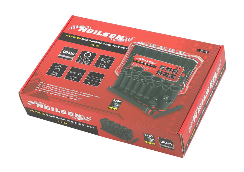CT7109 - 21pc Deep Impact Socket Set 3/8"DR