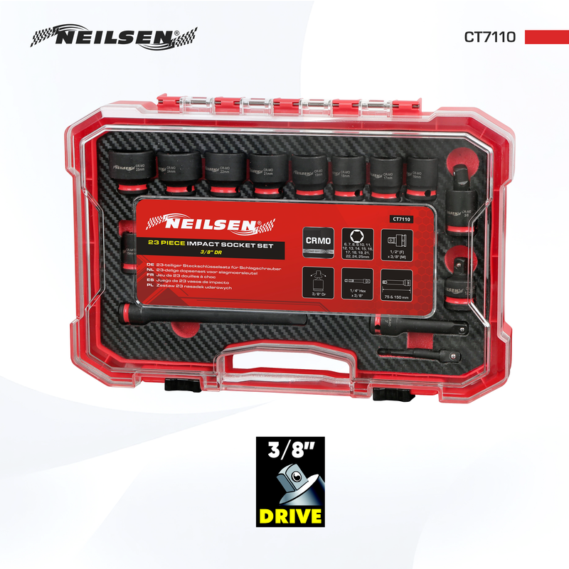CT7110 - 23pcs Impact Socket Set  3/8"DR