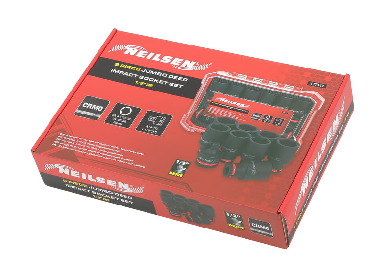 CT7111 - 9pc Jumbo Deep Impact socket Set 1/2"DR