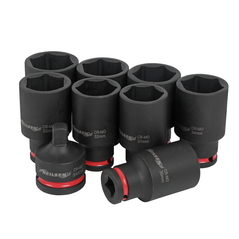 CT7111 - 9pc Jumbo Deep Impact socket Set 1/2"DR