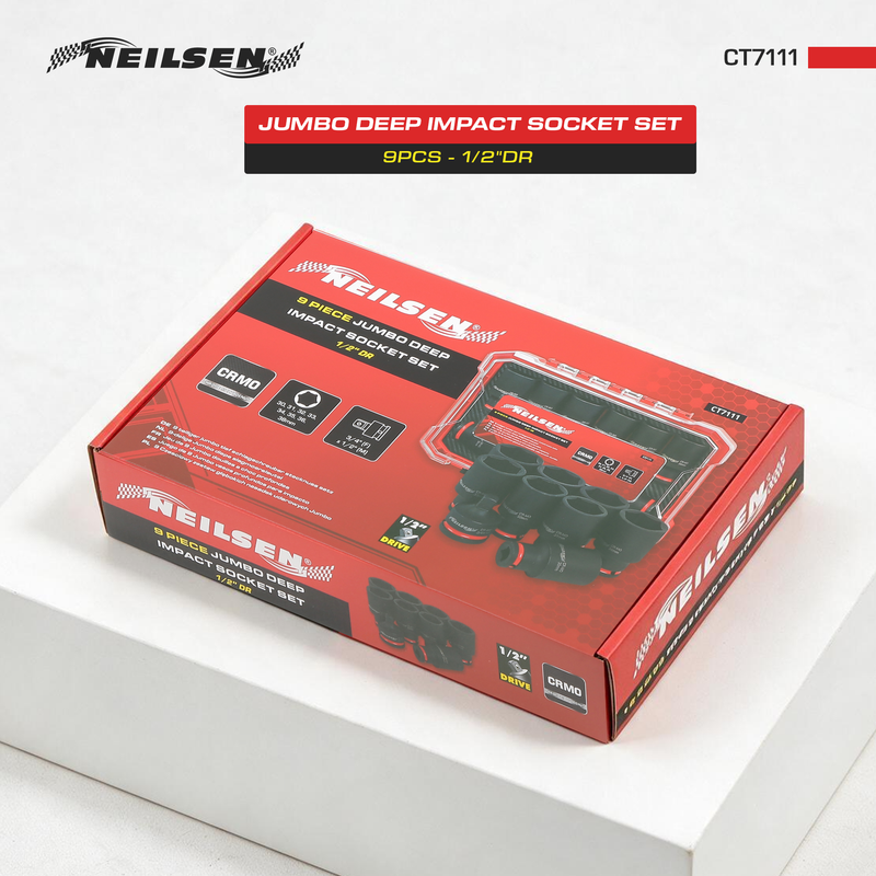 CT7111 - 9pc Jumbo Deep Impact socket Set 1/2"DR