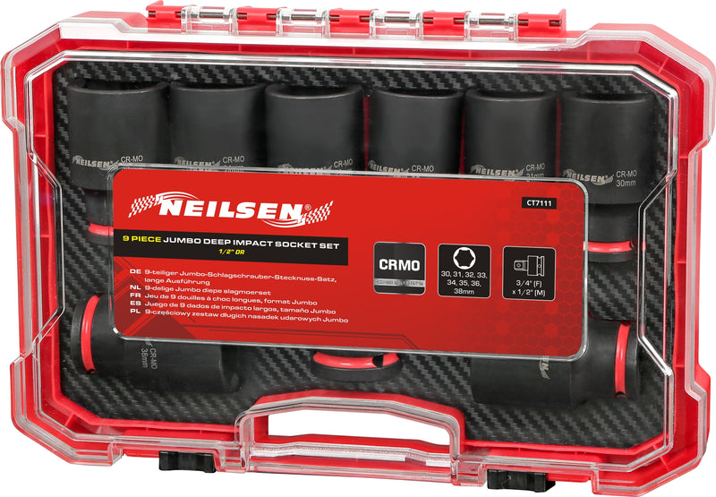 CT7111 - 9pc Jumbo Deep Impact socket Set 1/2"DR