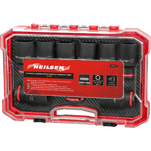 CT7111 - 9pc Jumbo Deep Impact socket Set 1/2"DR