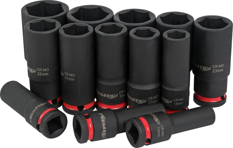 CT7112 - 13pc Deep Impact Socket Set 1/2"DR 10-32mm