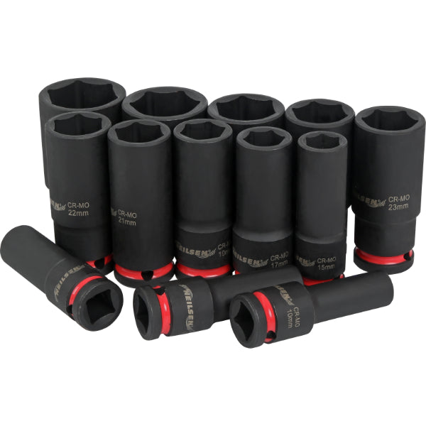 CT7112 - 13pc Deep Impact Socket Set 1/2"DR 10-32mm