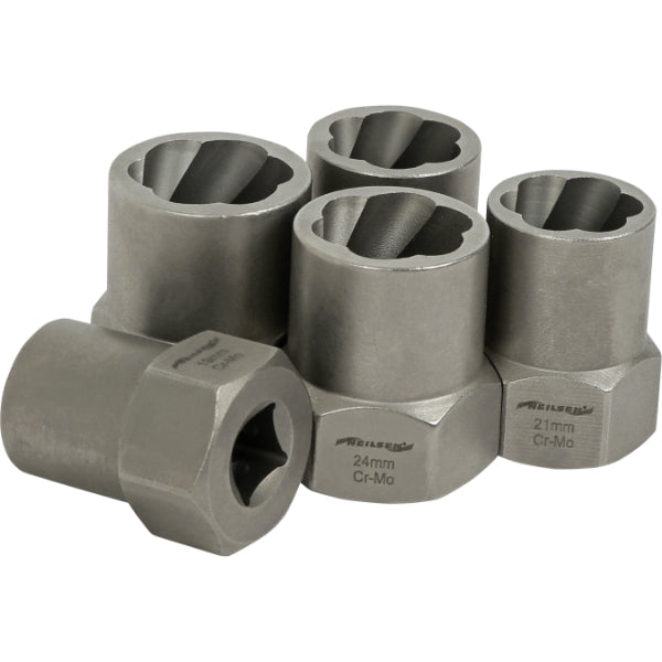 CT7117 - 5pc Bolt Nut Screws Extractor Socket Set