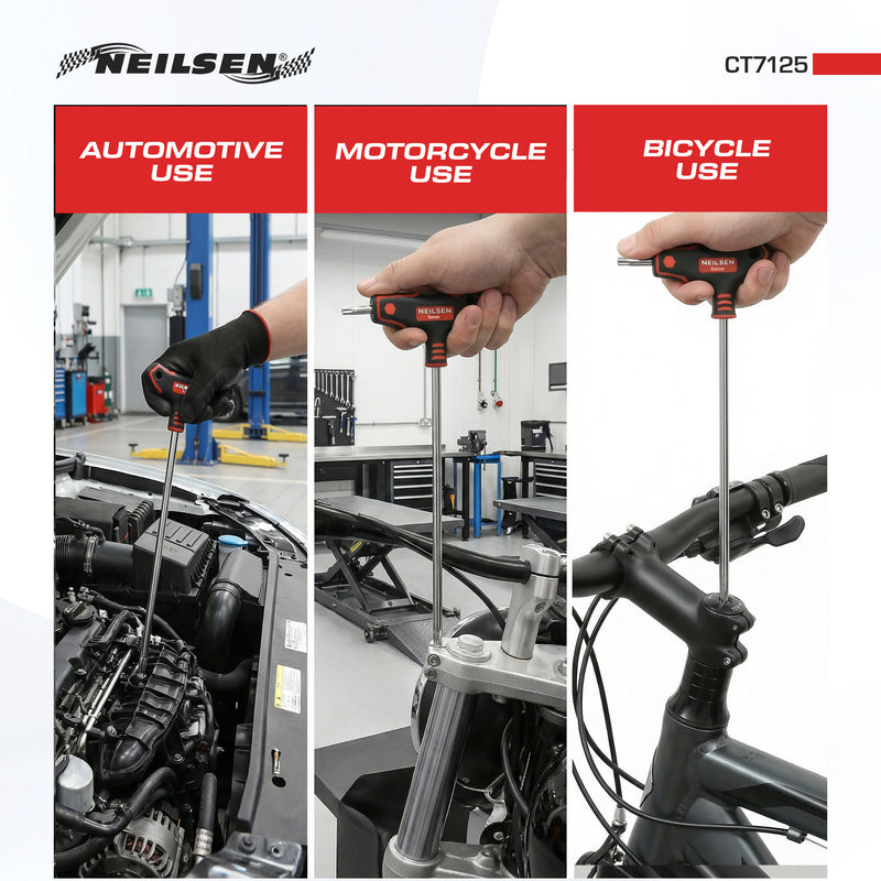 CT7125 - 6pc Extra Long T Handle Hex Key Set