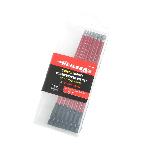 CT7134 - 7pc Impact Screwdriver Bit Set
