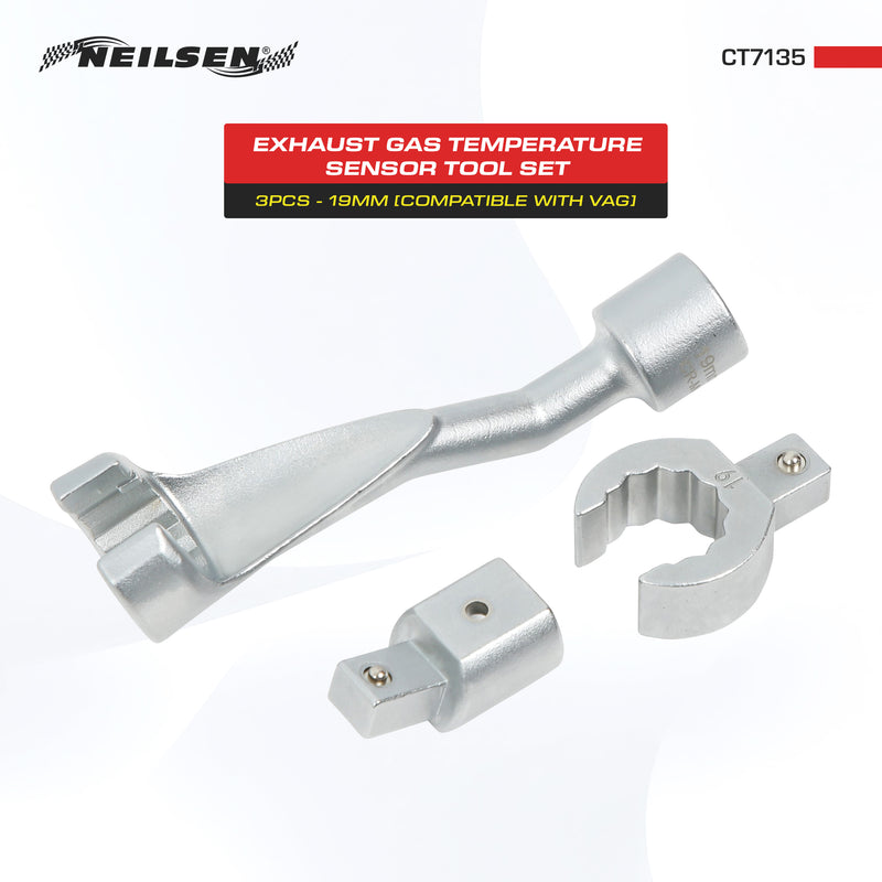 CT7135 - 3pc Exhaust Gas Temperature Sensor Tool Set 19mm For VAG