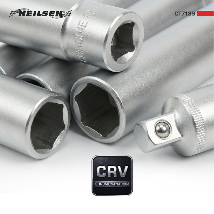 CT7136 - 6pc 3/8 Inch Dr Extra Deep Socket Set 15 - 19mm