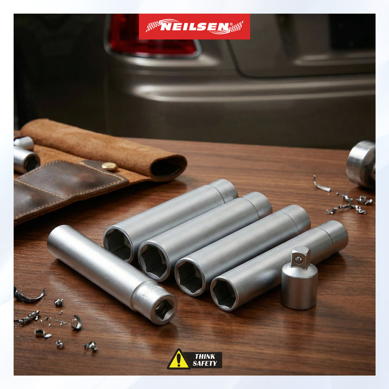 CT7136 - 6pc 3/8 Inch Dr Extra Deep Socket Set 15 - 19mm
