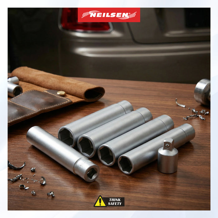 CT7136 - 6pc 3/8 Inch Dr Extra Deep Socket Set 15 - 19mm