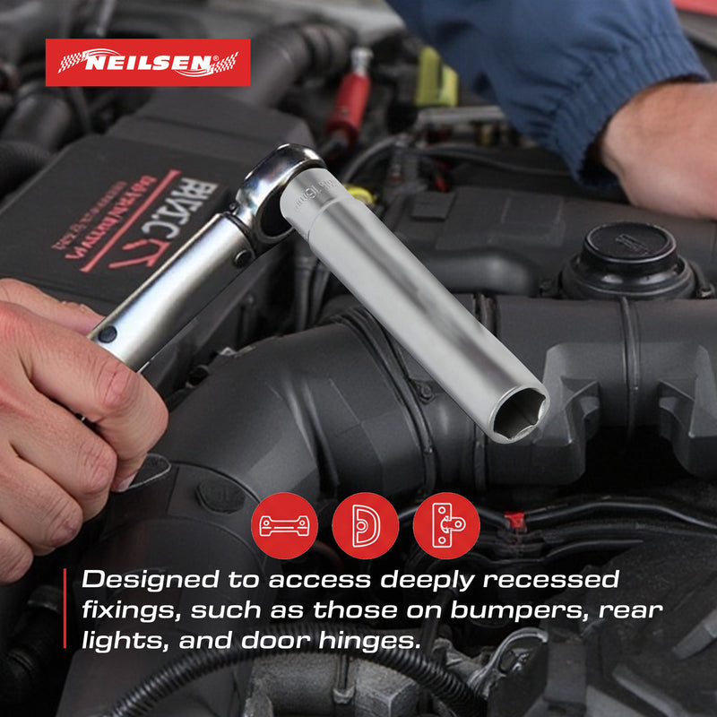 CT7137 - 14pc 3/8 Inch Dr Extra Deep Socket Set  8-19mm