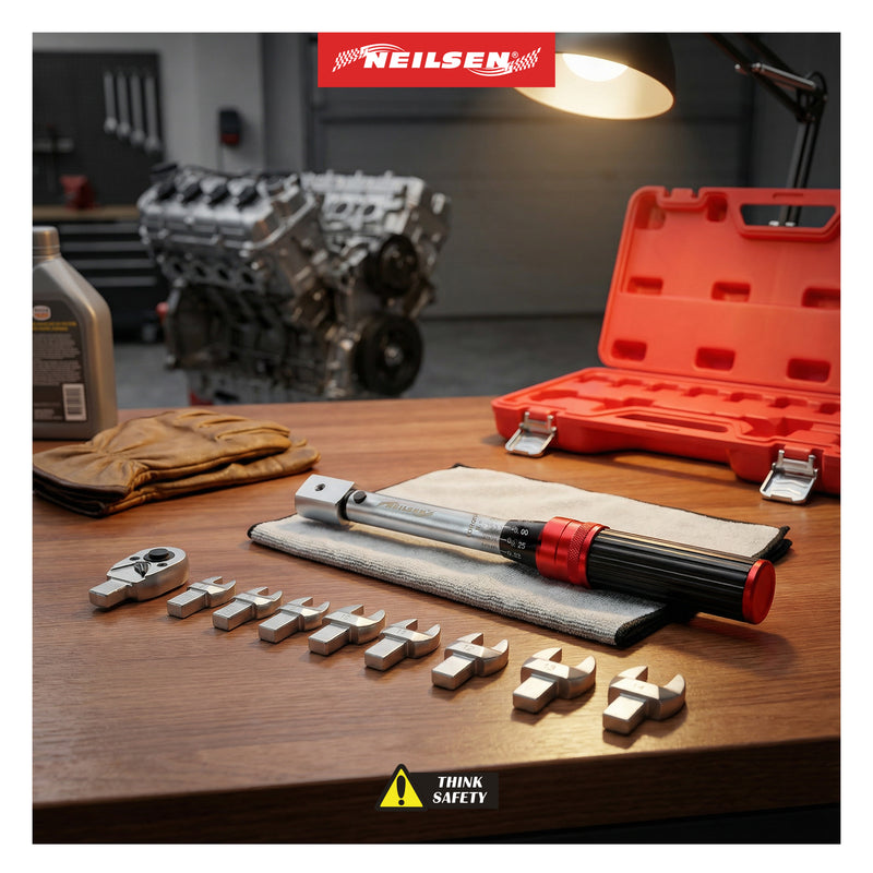 CT7145 - 10pc 1/4 Inch Dr Interchangeable Torque Wrench Set