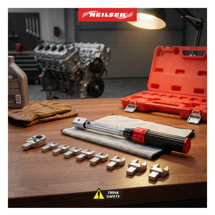 CT7145 - 10pc 1/4 Inch Dr Interchangeable Torque Wrench Set